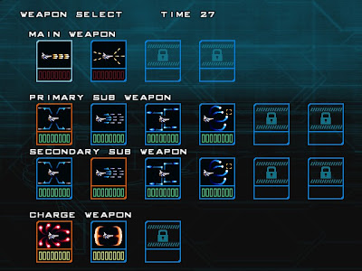 Weapons select screen