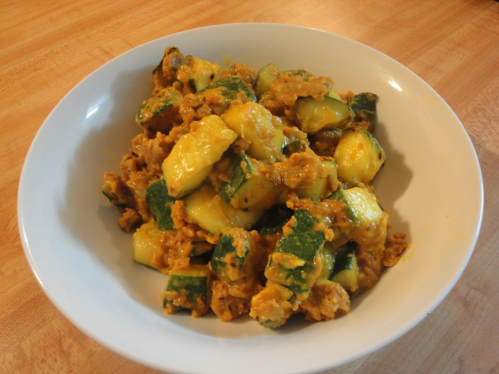 Blending Flavors Zucchini Bhaji/ Stir fried Zucchini