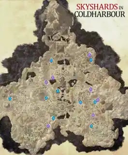 Coldharbour Skyshards Location Map The Elder Scrolls Online (ESO)
