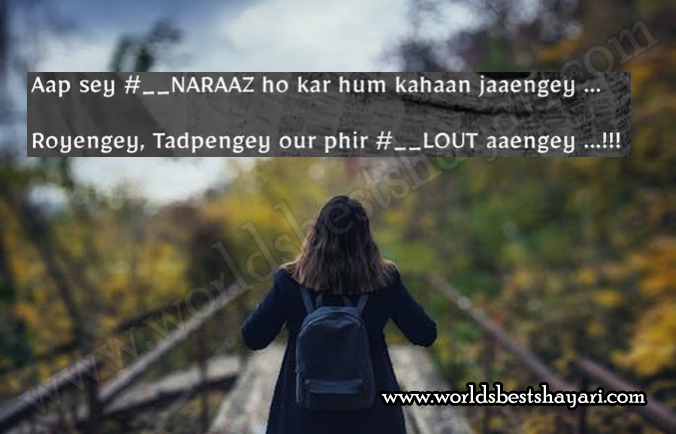 Naraz Shayari | Naraz Shayari Hindi | Naraz Shayari English Quotes