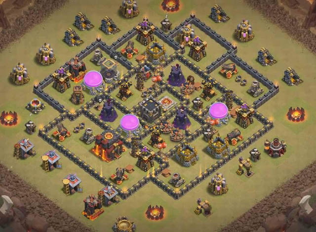 Base Town Hall 8 Clash of Clans War
