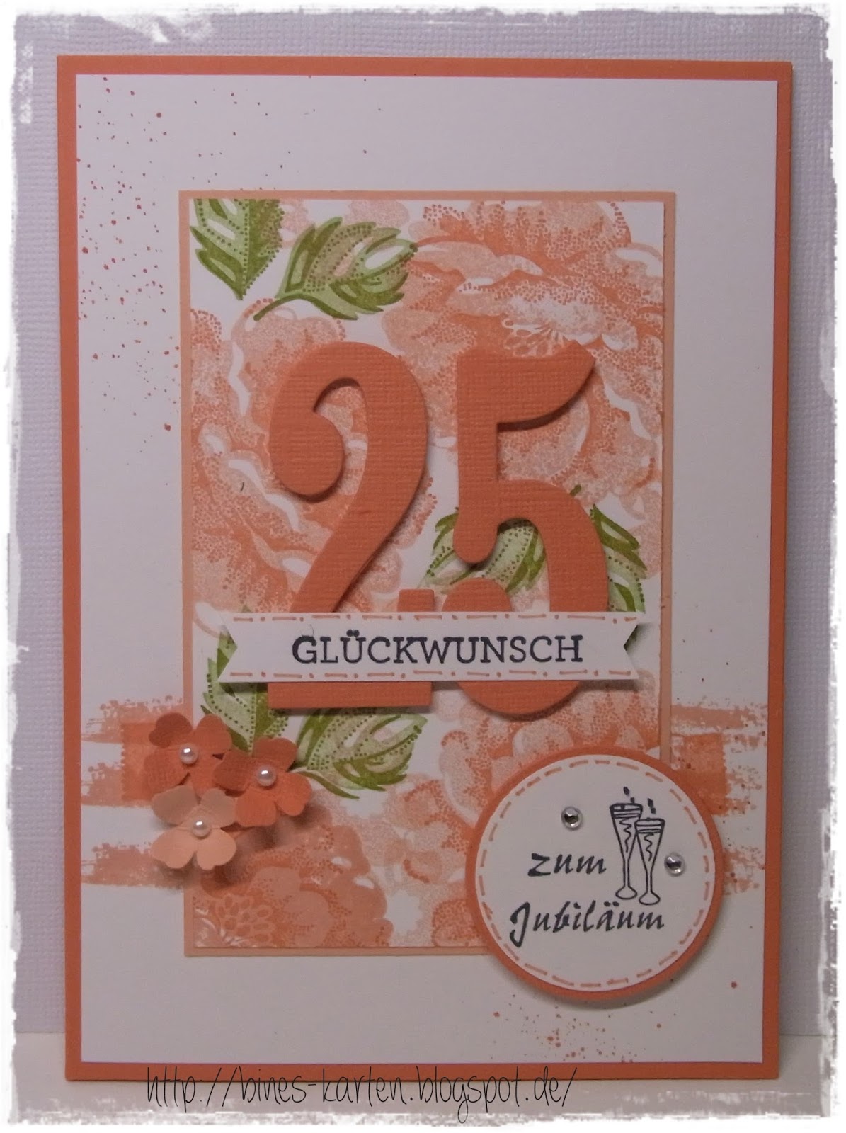 Bines Karten: Karte zum Jubiläum Bines Karten: Karte zum Jubiläum