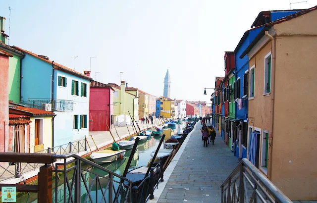 Isla de Burano en Venecia