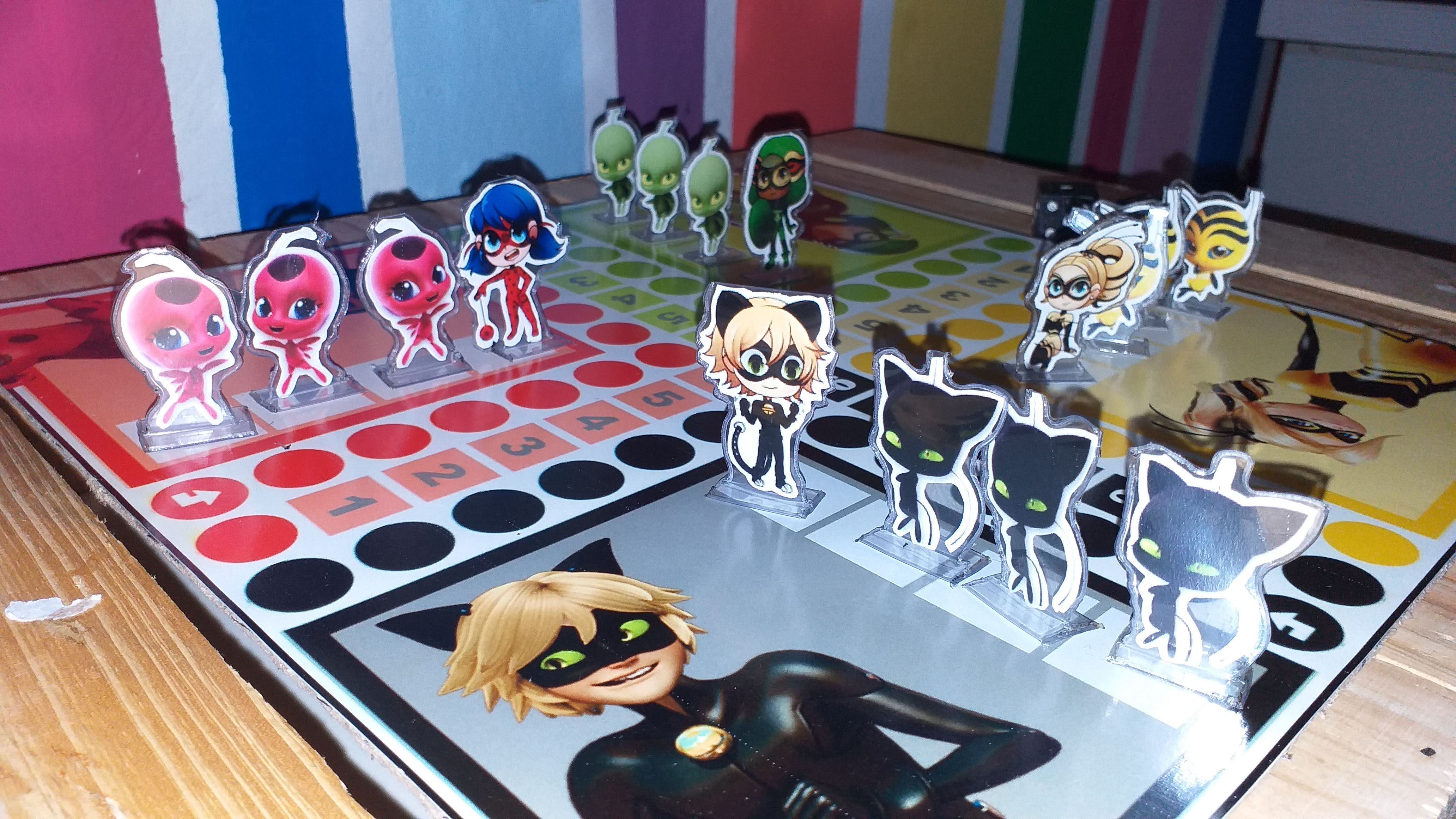 LUDO edición especial de Miraculous, LadyBug Juegos Cibertronik LUDO edición especial de Miraculous, LadyBug Juegos Cibertronik