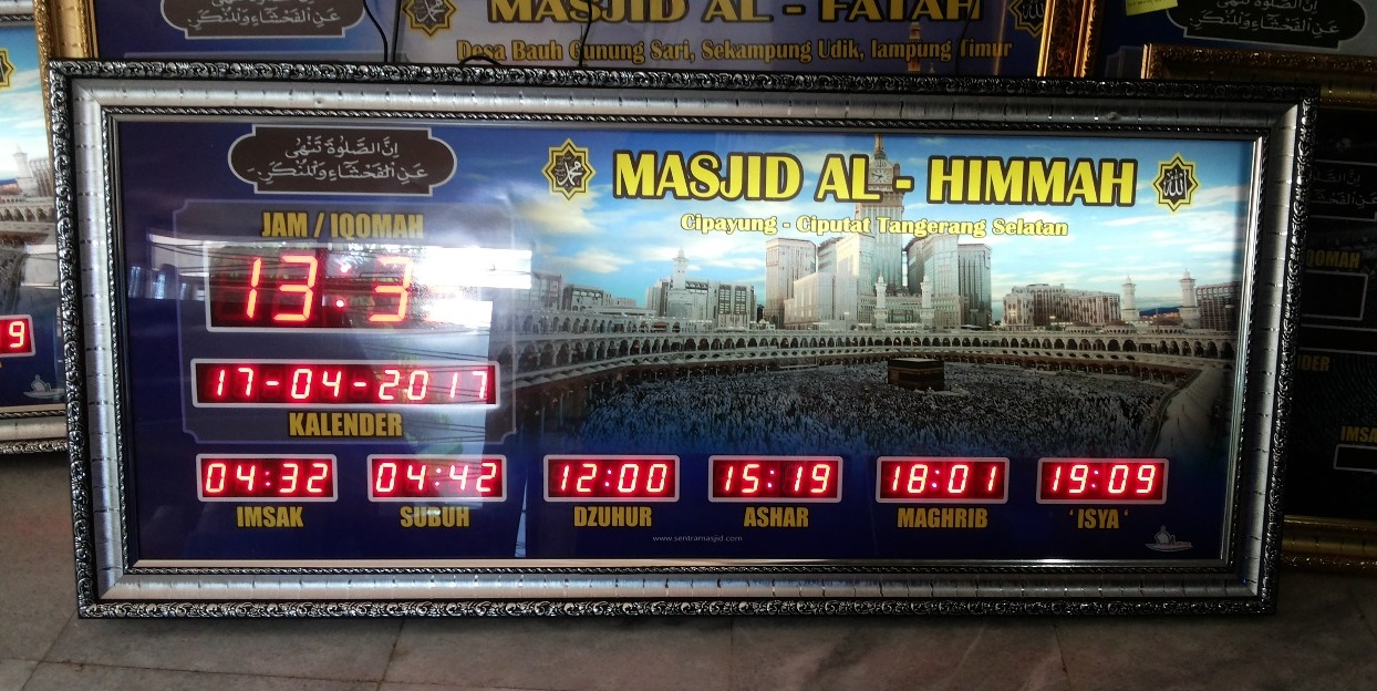 Jual Jam Jadwal Sholat Digital Masjid WA 0811 7999 694 TOKO JAM JADWAL SHOLAT DIGITAL MASJID