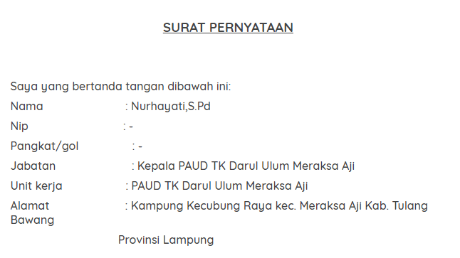 21+ Contoh Surat Keterangan Aktif Mengajar Guru Honorer Photos
