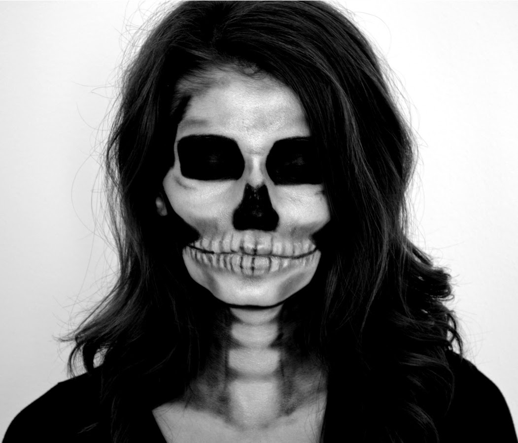 creepy skeleton makeup tutorial