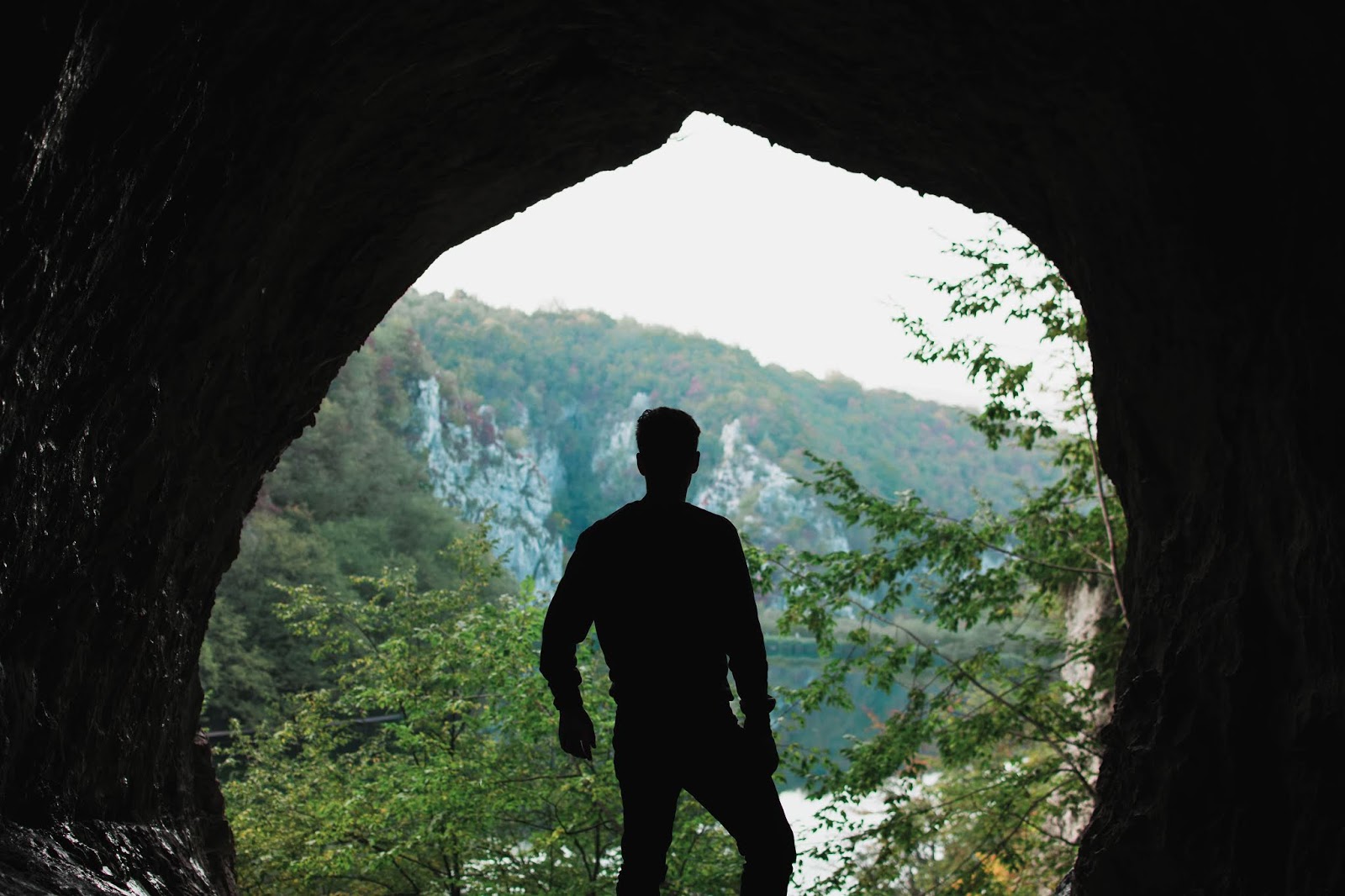croatia caves silhouette
