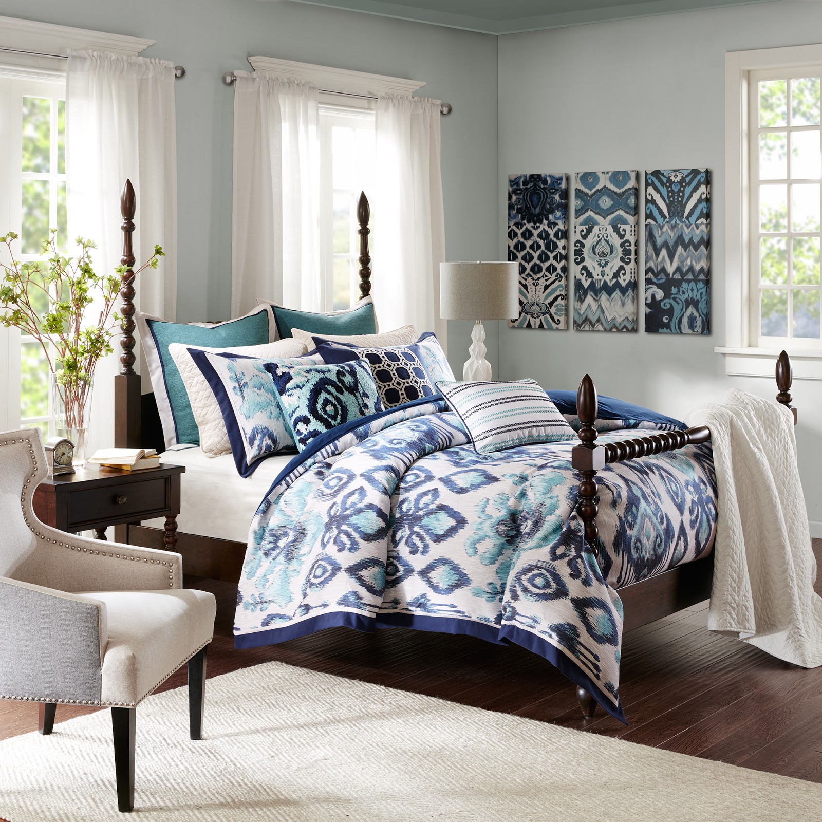 Everything Coastal.... Sea Glass Inspired Bedroom Style