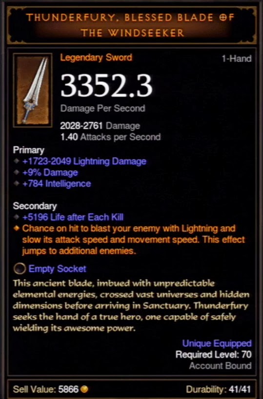 Thunderfury Blessed Blade Of The Windseeker Diablo Iii News And Guides