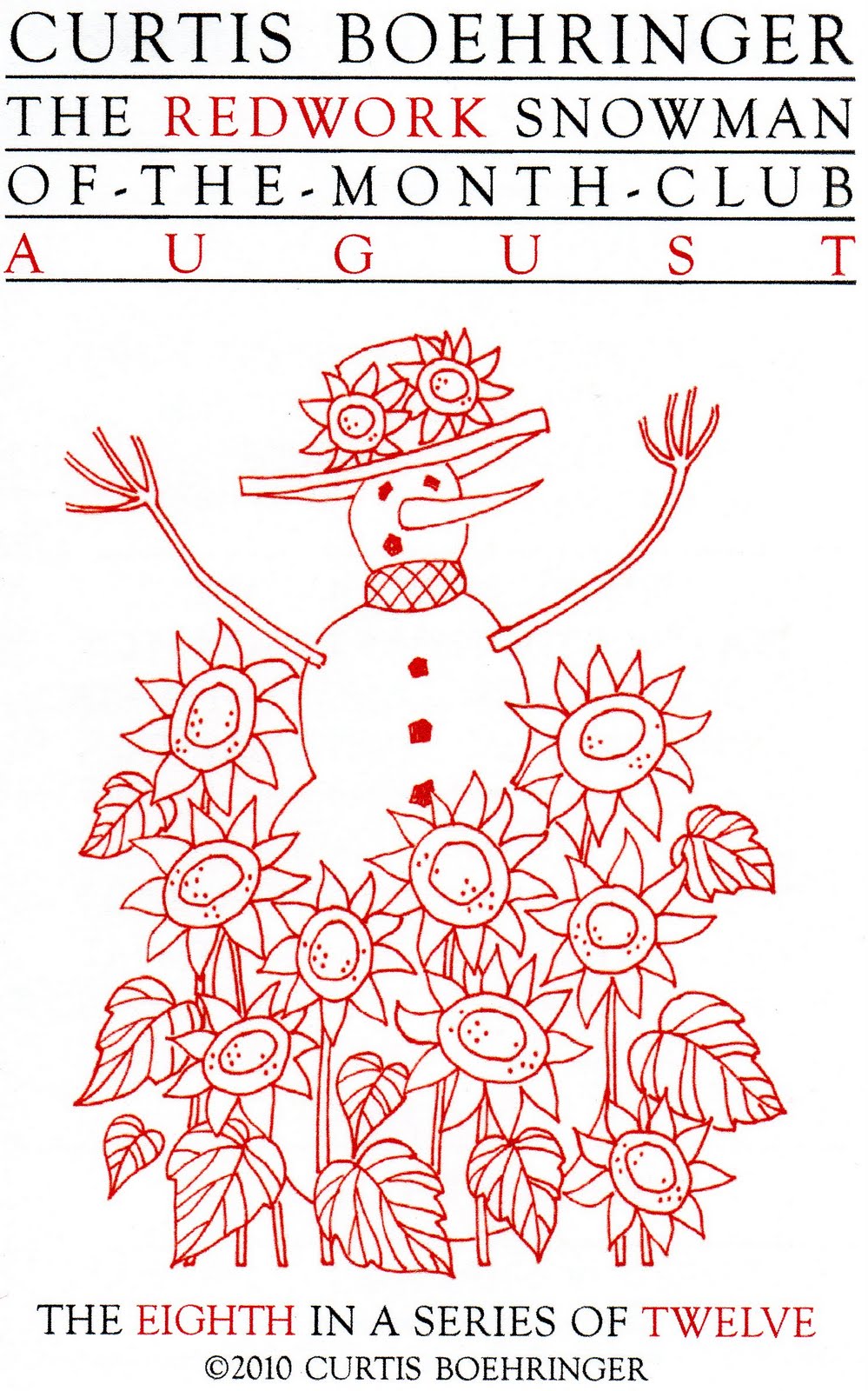 Curtis Boehringer Designs: REDWORK IN RED & WHITE