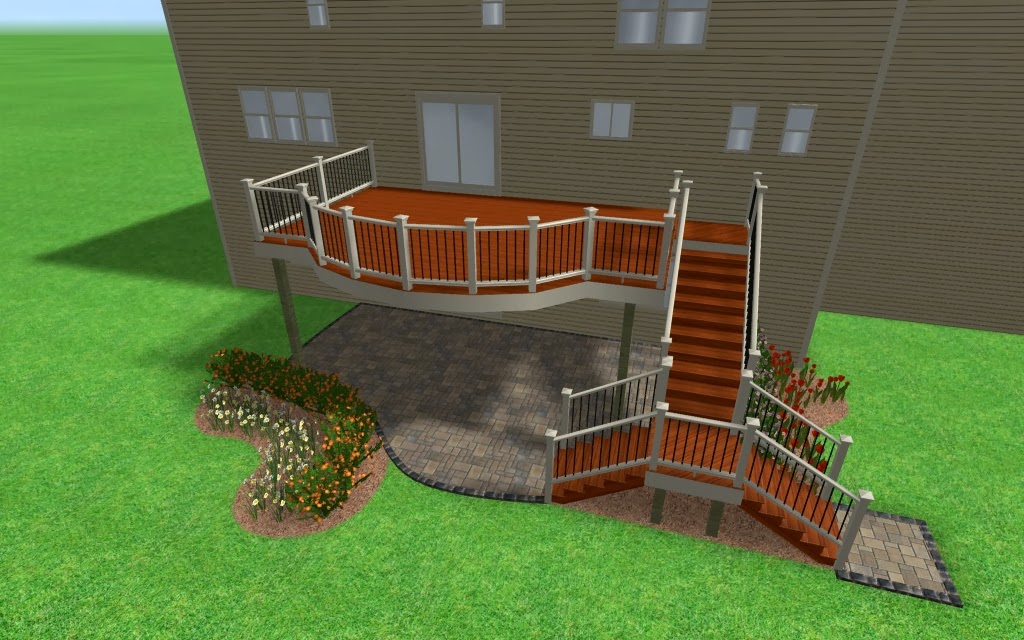 Outdoor Living: Deck designs from 2013 - Adding flair to a ... Outdoor Living: Deck designs from 2013 - Adding flair to a ... on Walkout Patio Ideas id=97036