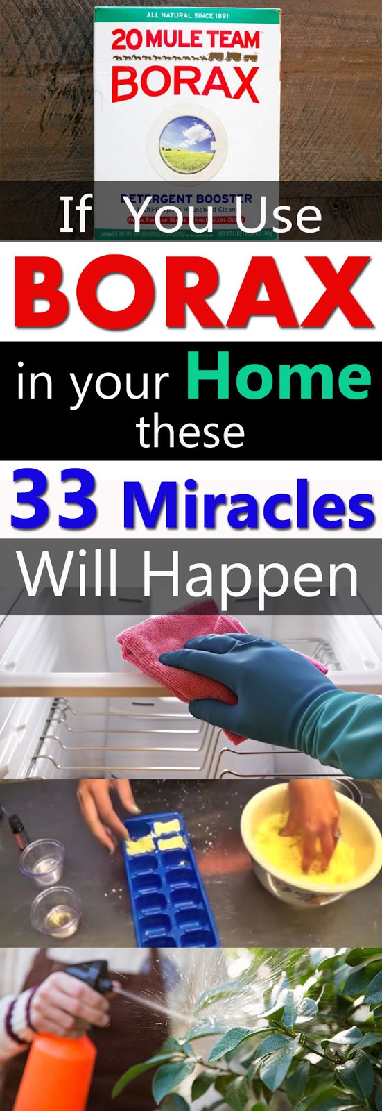 If You Use Borax In Your Home These 33 Miracles Will Happen Borax Uses
