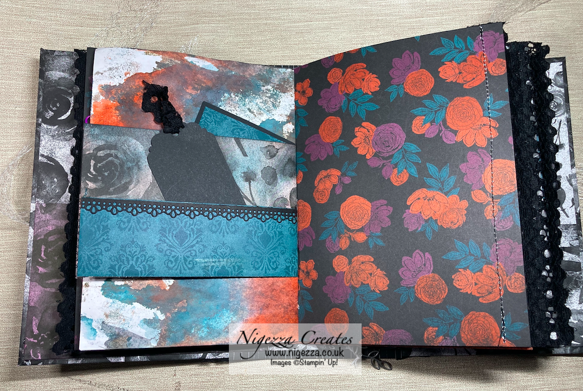 Nigezza Creates Gothic Junk Journal Belly Band & Vellum Pockets
