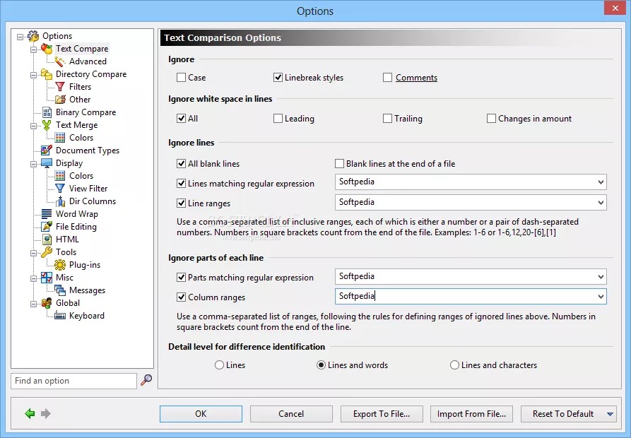 تحميل برنامج ExamDiff Pro Master Edition 11.0.1.7 لمقارنة الملفات والمجلدات