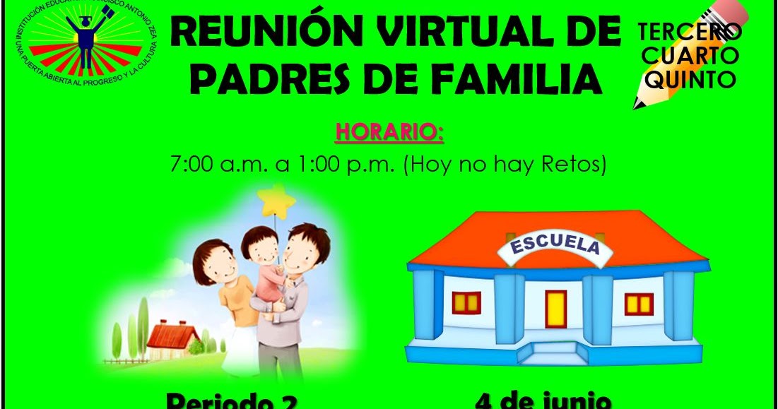 CUARTO PEDRO DE CASTRO 2020 REUNIÓN VIRTUAL DE PADRES DE