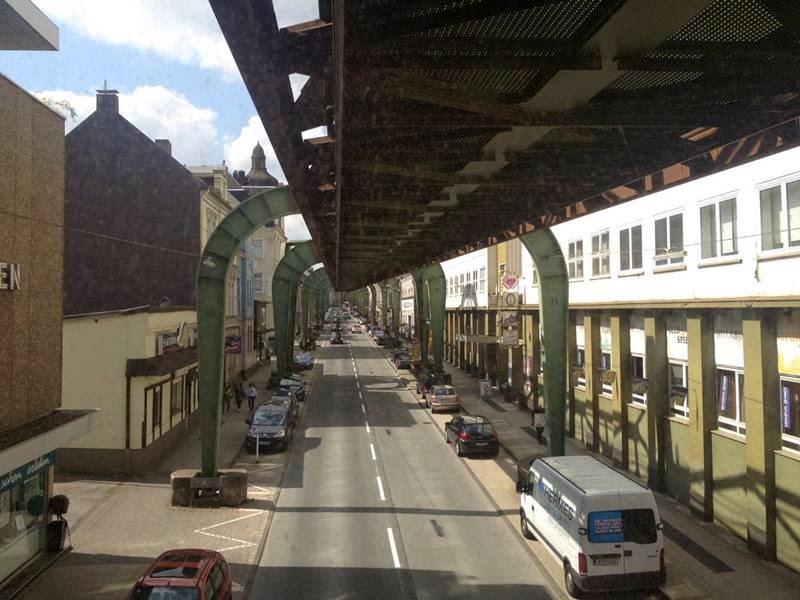 One of the most perfectly functional objects in the Old World - suspended monorail in Wuppertal