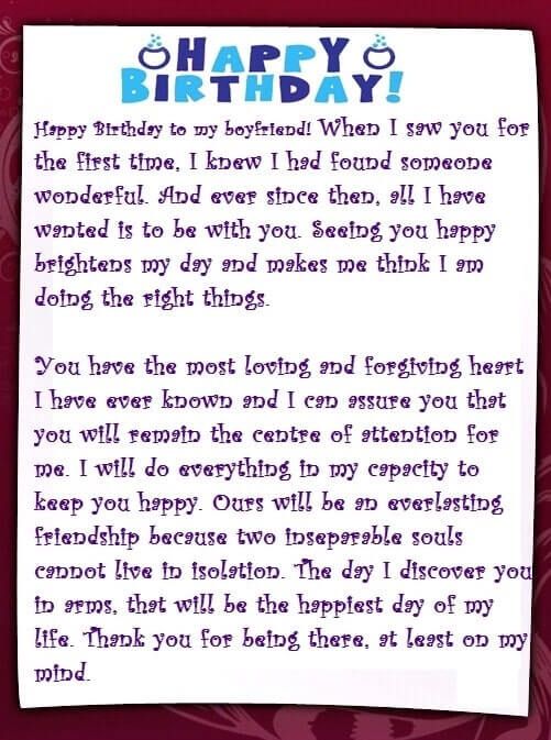 30+ Emotional Birthday Letters for Boyfriend of 2022