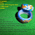 Cincin Ring Kaca Besar Warna Biru Motif Bunga 1 by: IMDA Handicraft Kerajinan Khas Desa TUTUL Jember
