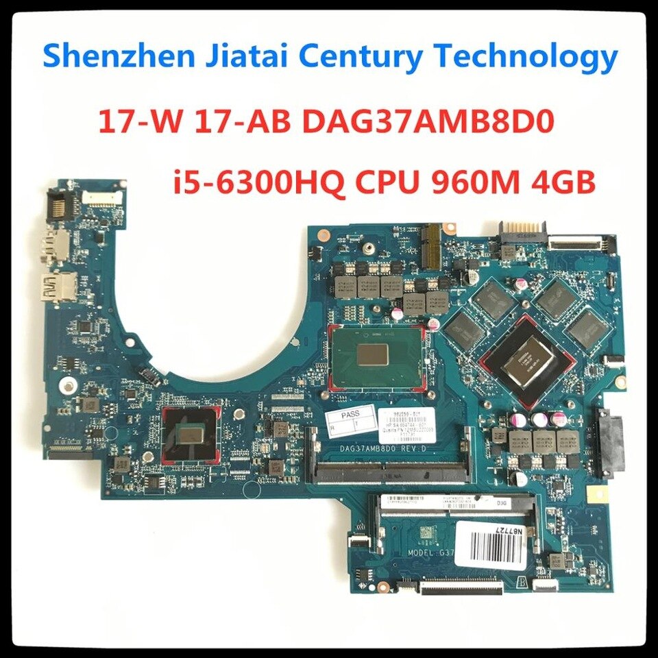 Schemat HP Pavilion 17t-ab Quanta G37A G37B DAG37AMB8D0 OMEN 17-W
