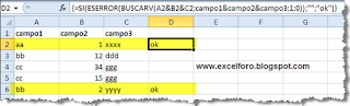 Búsqueda matricial triple sobre listados de Excel.