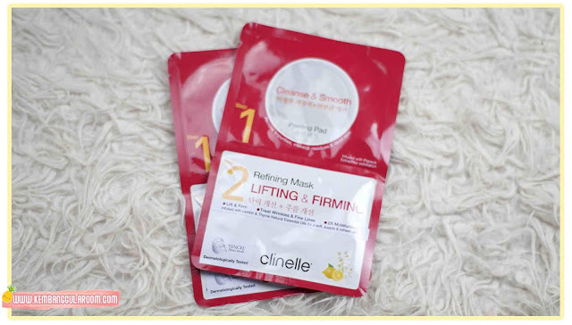 clinelle peeling pad and refining mask