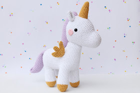 amigurumi; unicorn; picapau; crochet; pattern