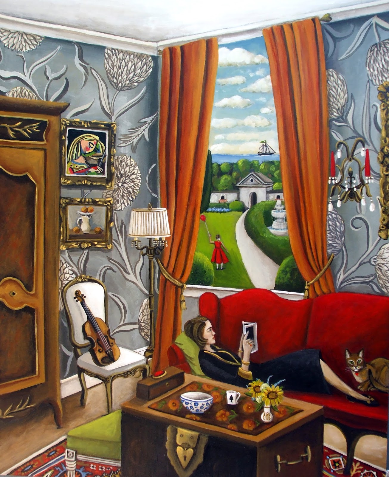 Catherine Nolin DeQuattro Art Studio Open To Interpretation New painting