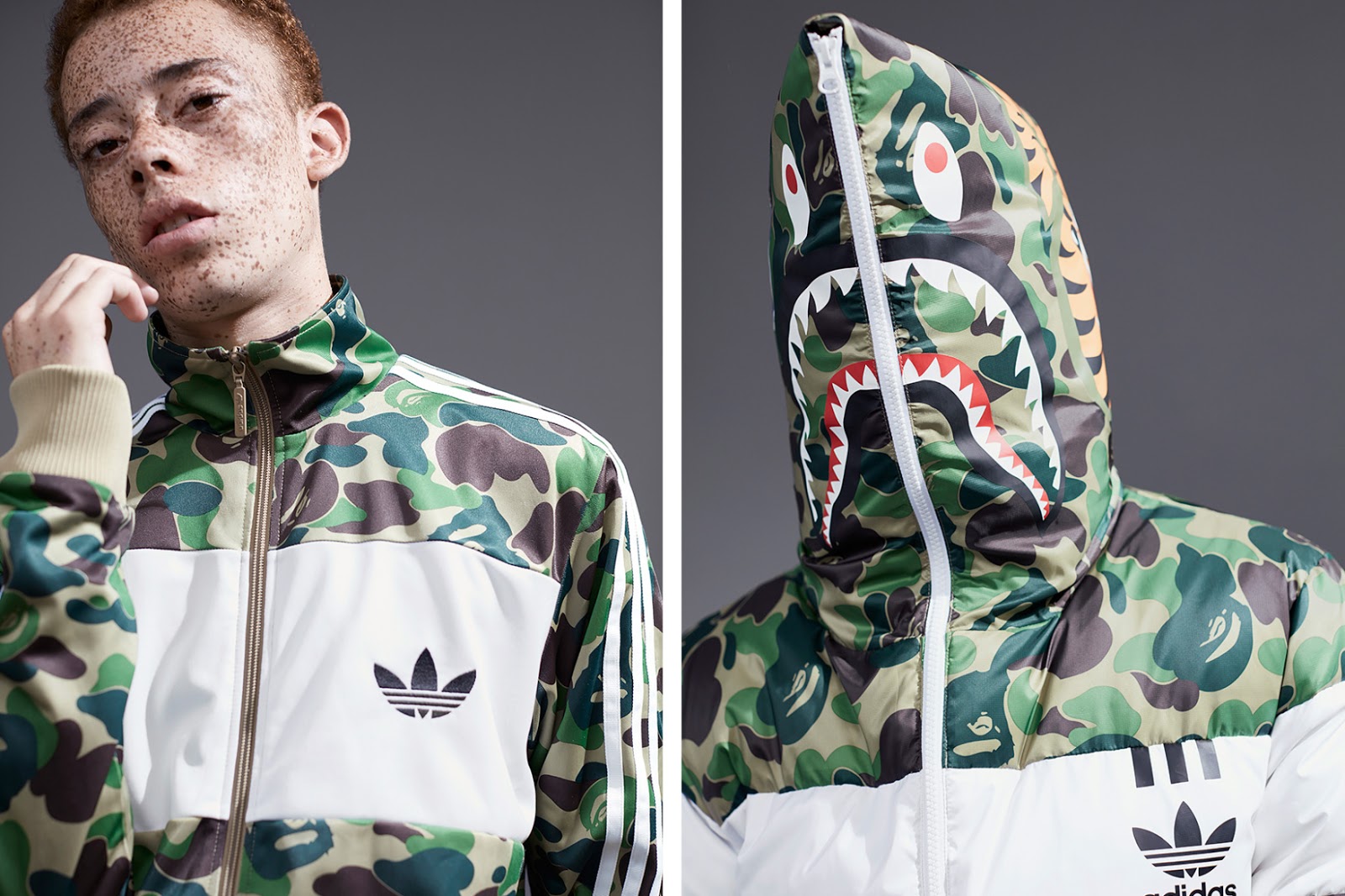 casaco adidas bape