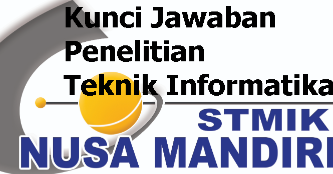 Kunci Jawaban Soal UTS, UAS, HER Penelitian Teknik