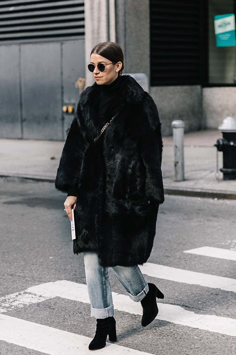 17 Black Faux Fur Coats We Love for Winter