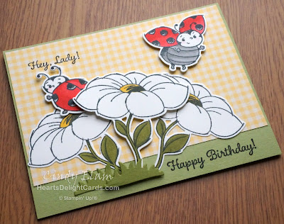 Heart's Delight Cards, Little Ladybug, 2020 Sale-A-Bration, Birthday Card, Stampin' Up!