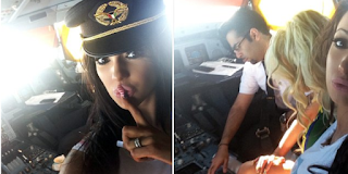 the pilot Kuwait invite porn star into the cockpit