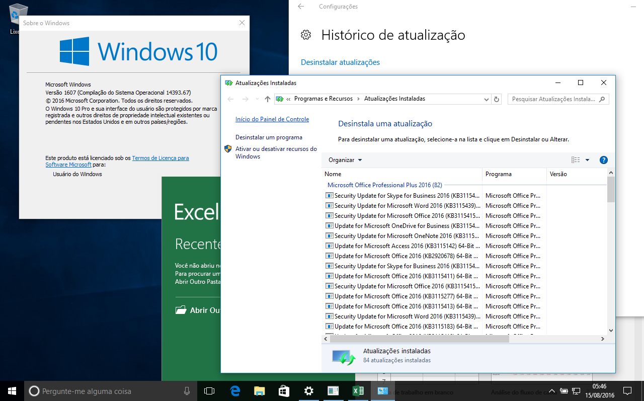 Luzamba Diversos Windows 10 Pro Build 1439367 Rtm Vers 1607