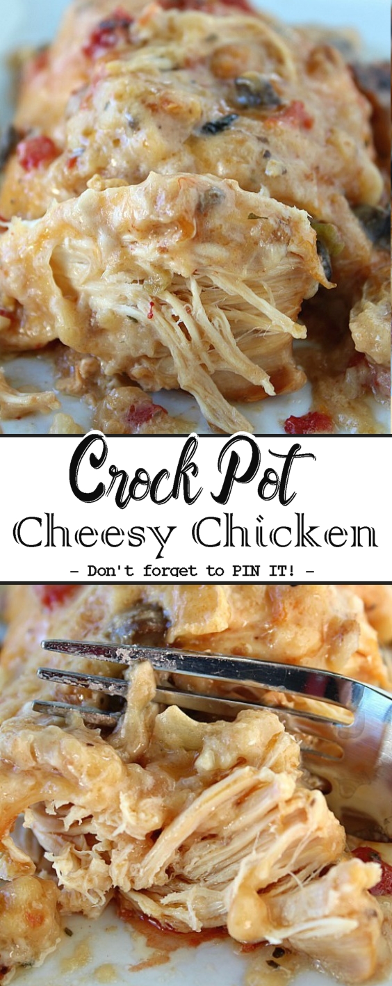 Crock Pot Cheesy Chicken - Just Easy Recipe