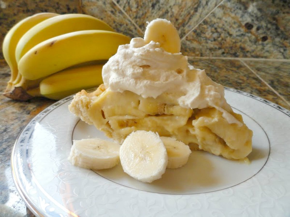 Banana Cream Pie is an old-fashioned recipe just like Grandma would make. It's super easy to make Banana Cream Pie from scratch and a favorite for dessert from Serena Bakes Simply From Scratch.