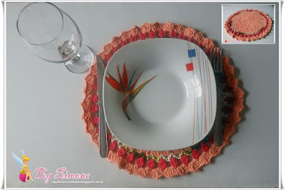 Sousplat redondo em crochê
