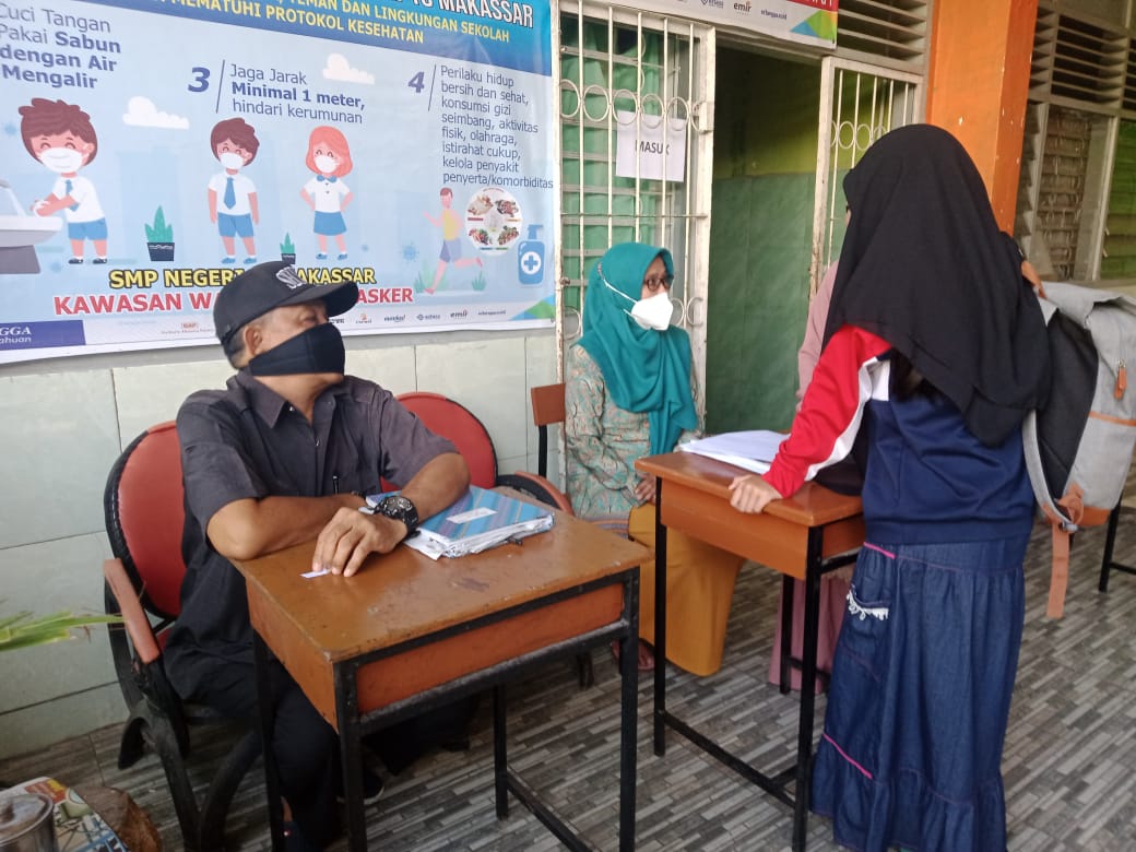 PPDB Online 2021/2022, UPT SPF SMP. Negeri 10 Makassar, Terima Siswa