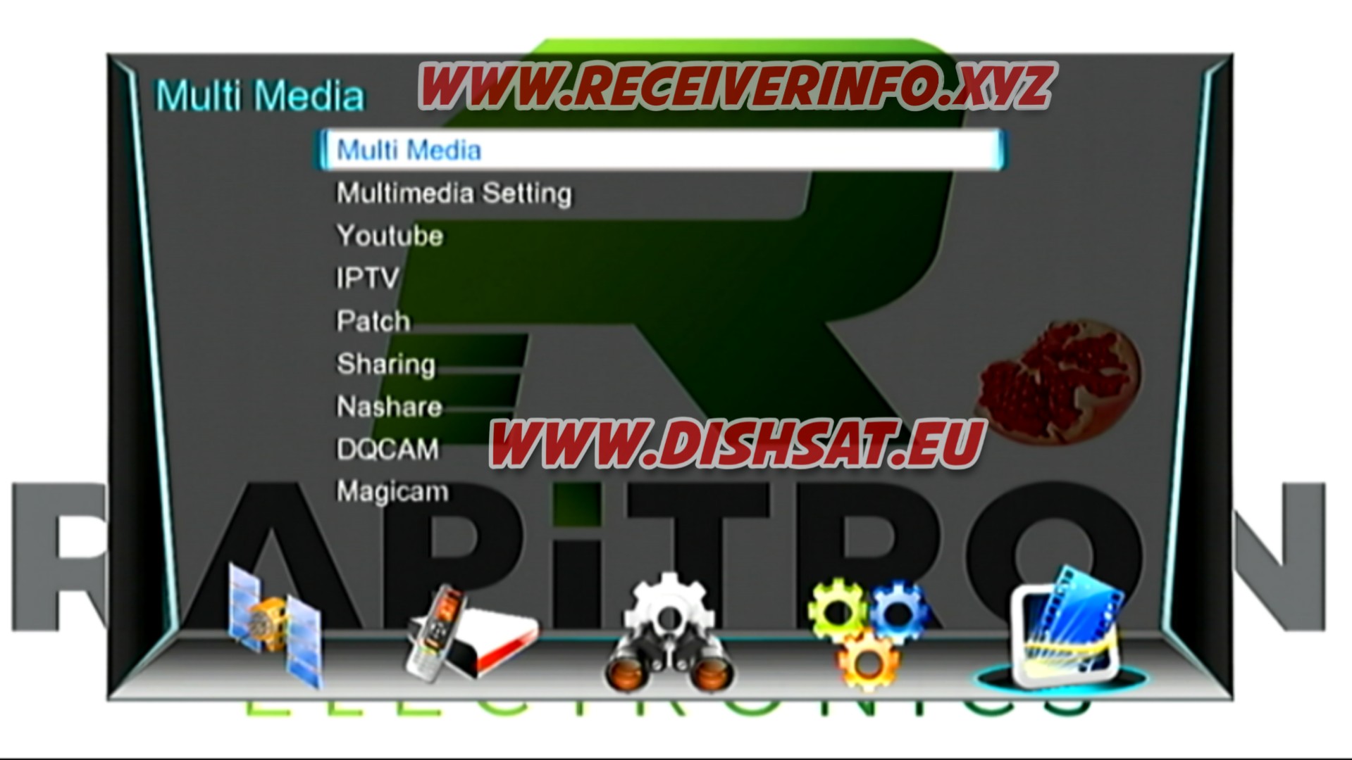 1506G HD RECEIVER SOFTWARE WITH ECAST EXTREM IPTV OPTION 1506G HD RECEIVER SOFTWARE WITH ECAST EXTREM IPTV OPTION