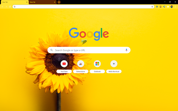 Sunflower Yellow Sunflower Yellow Google Theme