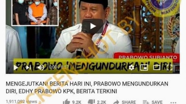 CEK FAKTA: Benarkah Prabowo Subianto Mengundurkan Diri dari Menhan?