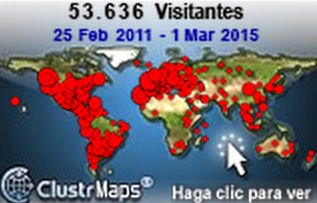 Visitantes por el mundo (hasta febrero 2015)