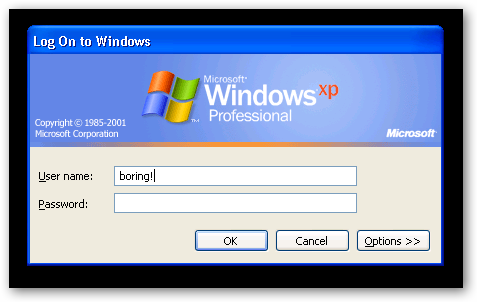 default password windows xp