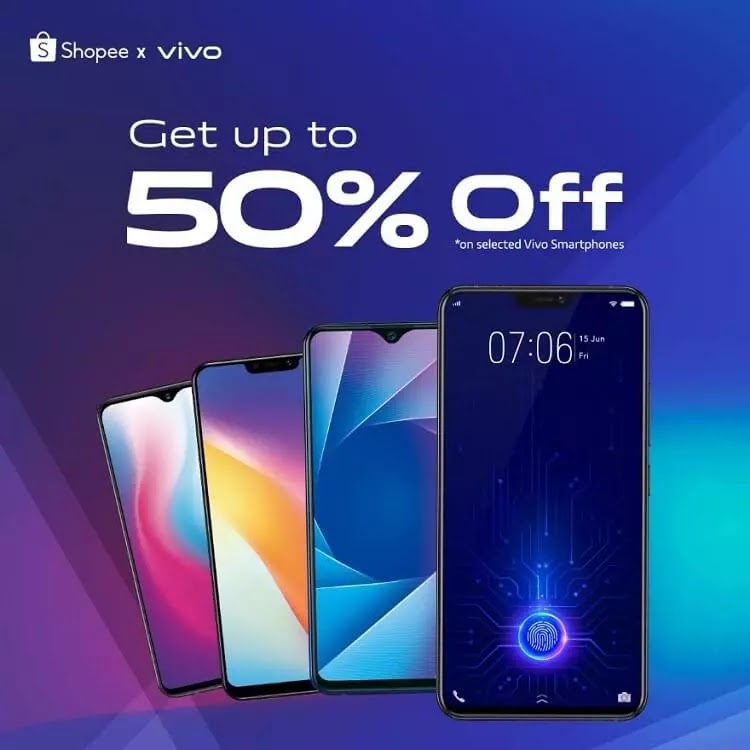 Score up to 50% Off on Select Vivo Smartphones with Shopee