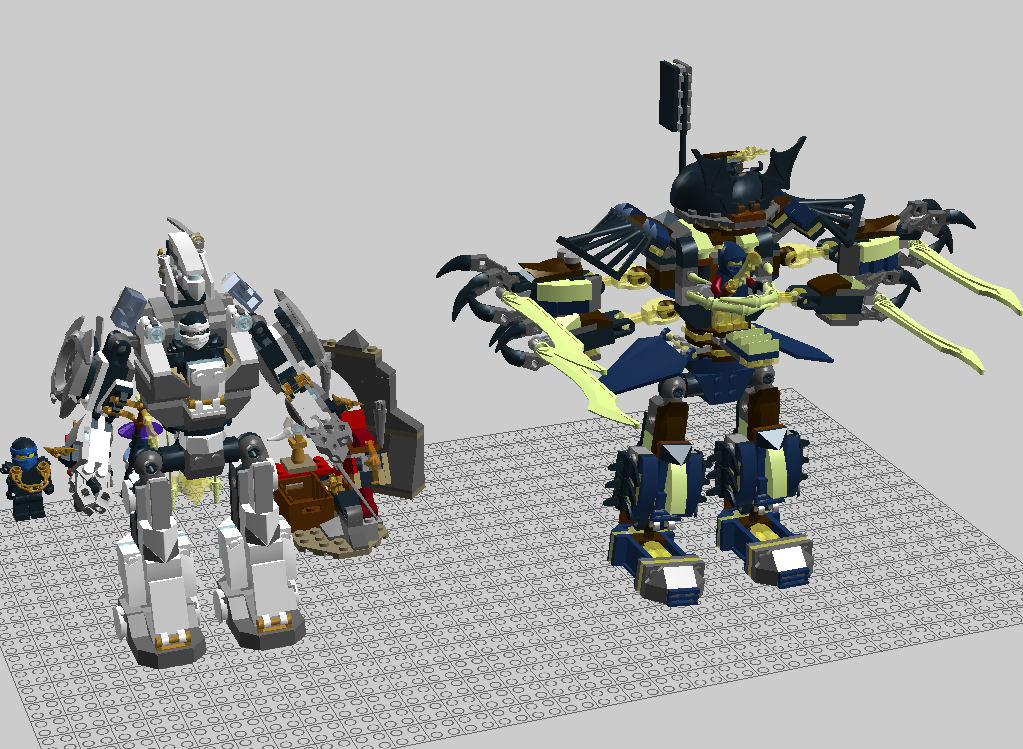 lego ninjago titan mech battle