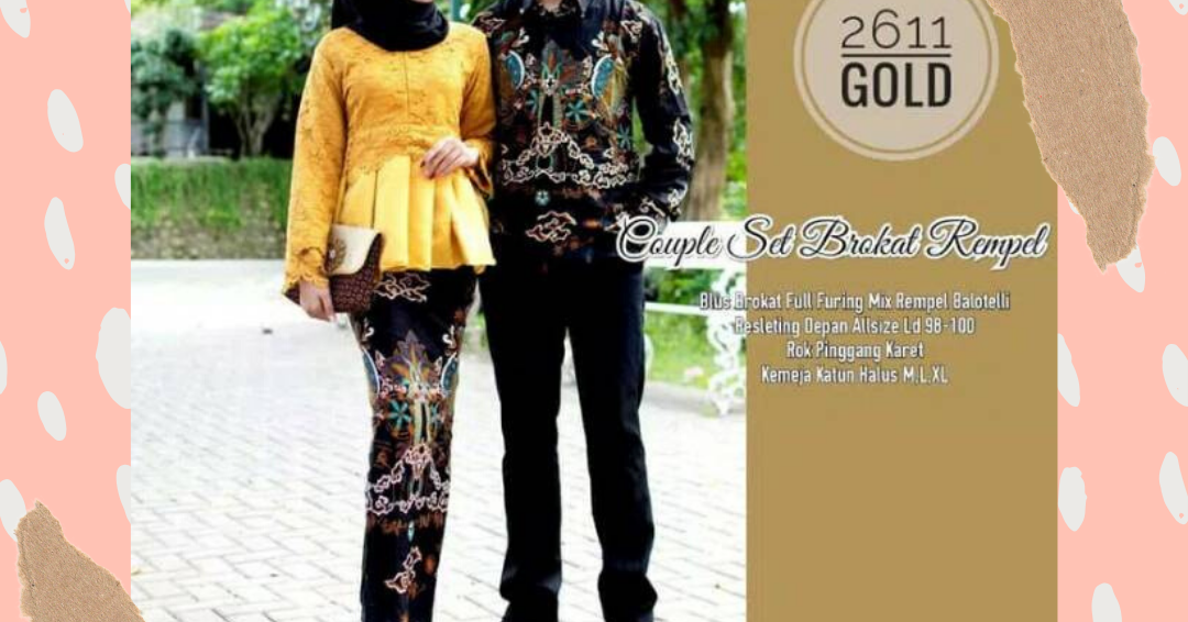 Batikcouple Store Model Baju  Kebaya Batik  Couple Sarimbit 