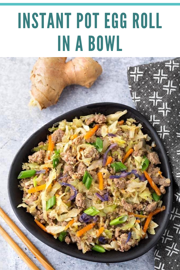 Instant Pot Egg Roll in a Bowl #egg #roll #in #a #bowl #instant #pot #easy