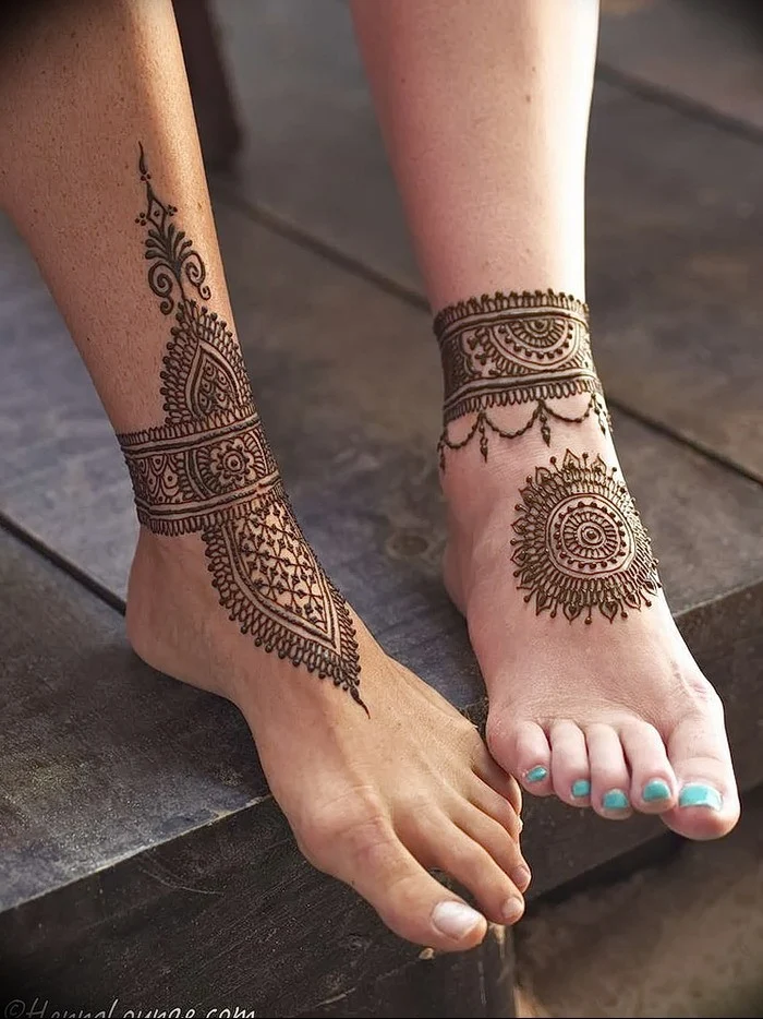 New Mehndi Designs – Beautiful Foot Mehndi Designs # i177