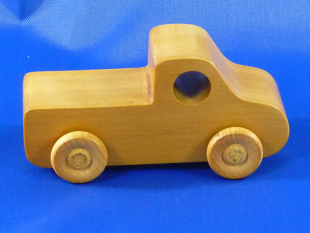Right Side - Handmade Wooden Toy Truck - Play Pal - Pickup Truck