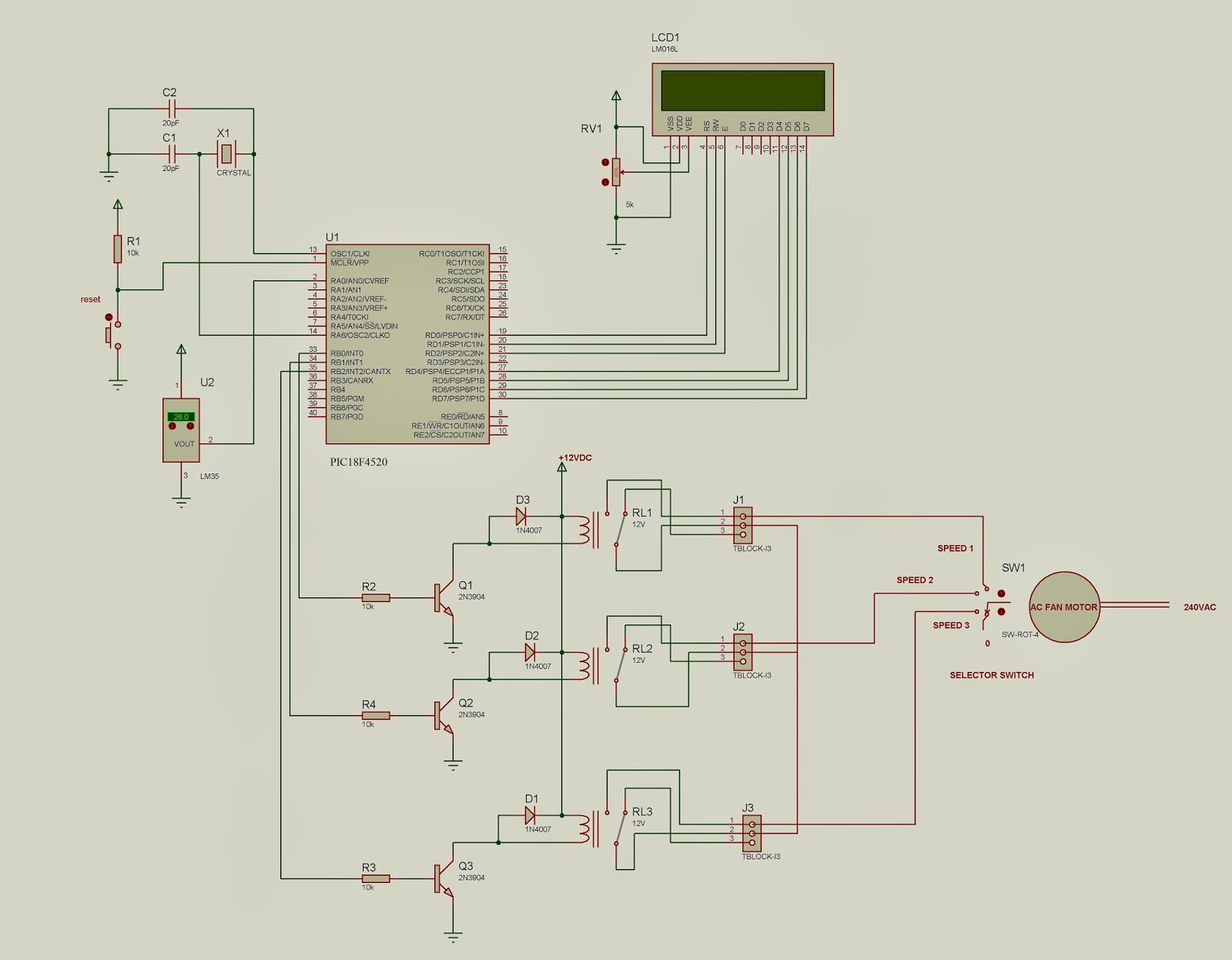 LITAR PROJEK ELEKTRONIK: PROJEK ELEKTRONIK : KIPAS ANGIN ... circuit diagram kipas angin 